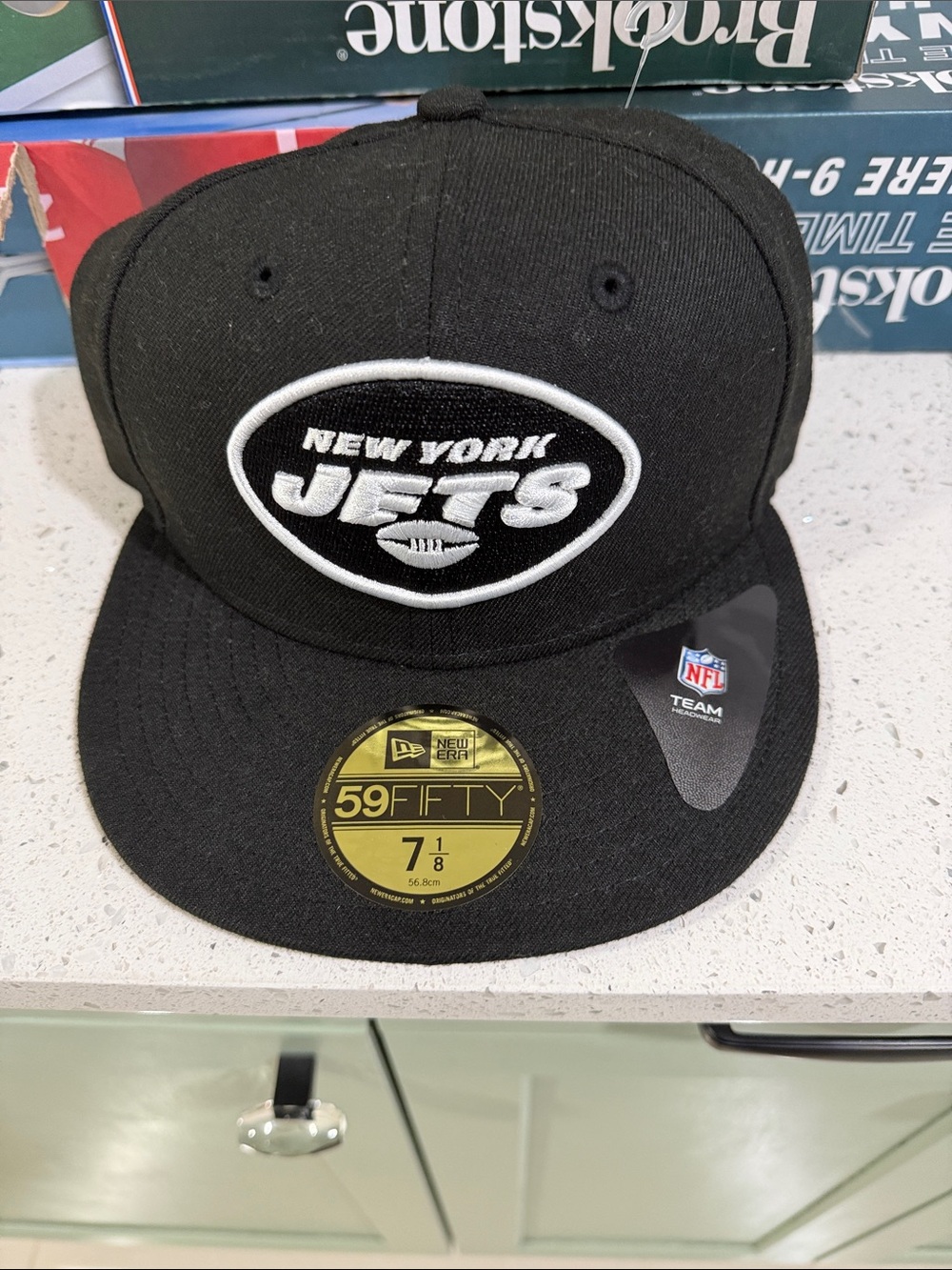 New York Jets fitted hat by New Era 7 1/8